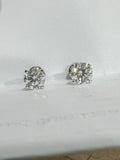 Natural Diamond Stud Earrings 2.23 TCW 18K WG GIA Certified I VVS2 $10,798.00+TX, S&H
